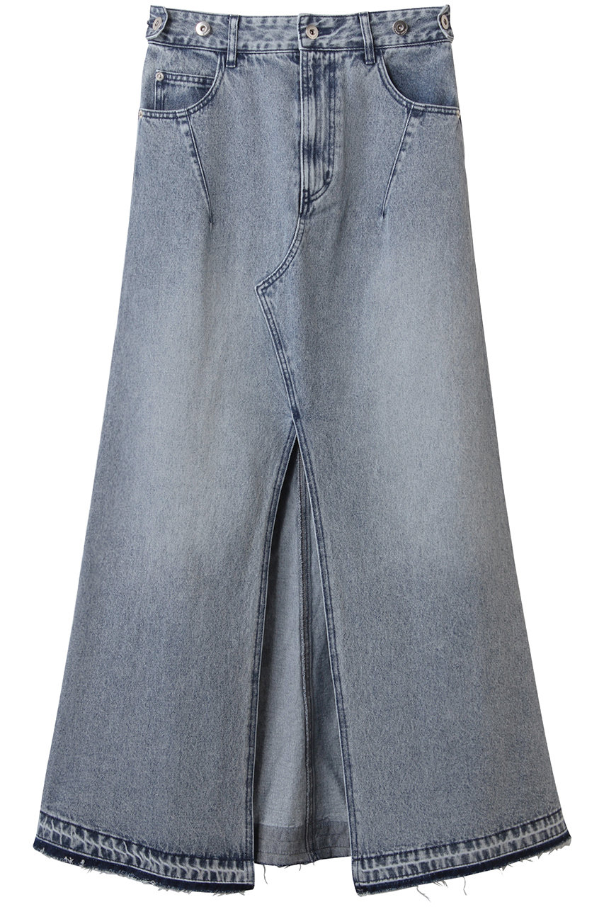 メゾンスペシャル/MAISON SPECIALの2way Waist Slit Maxi Denim Skirt/2WAYウエストスリットマキシデニムスカート(BLU(ブルー)/21251515203)