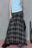 Circular Pleated Plaid Skirt/サーキュラープリーツチェックスカート