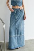Studs Denim Skirt/スタッズデニムスカート