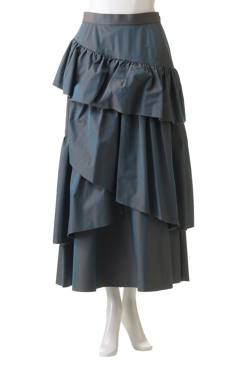 MAISON SPECIAL ネオンイエロー ティアードスカート MAISON SPECIAL