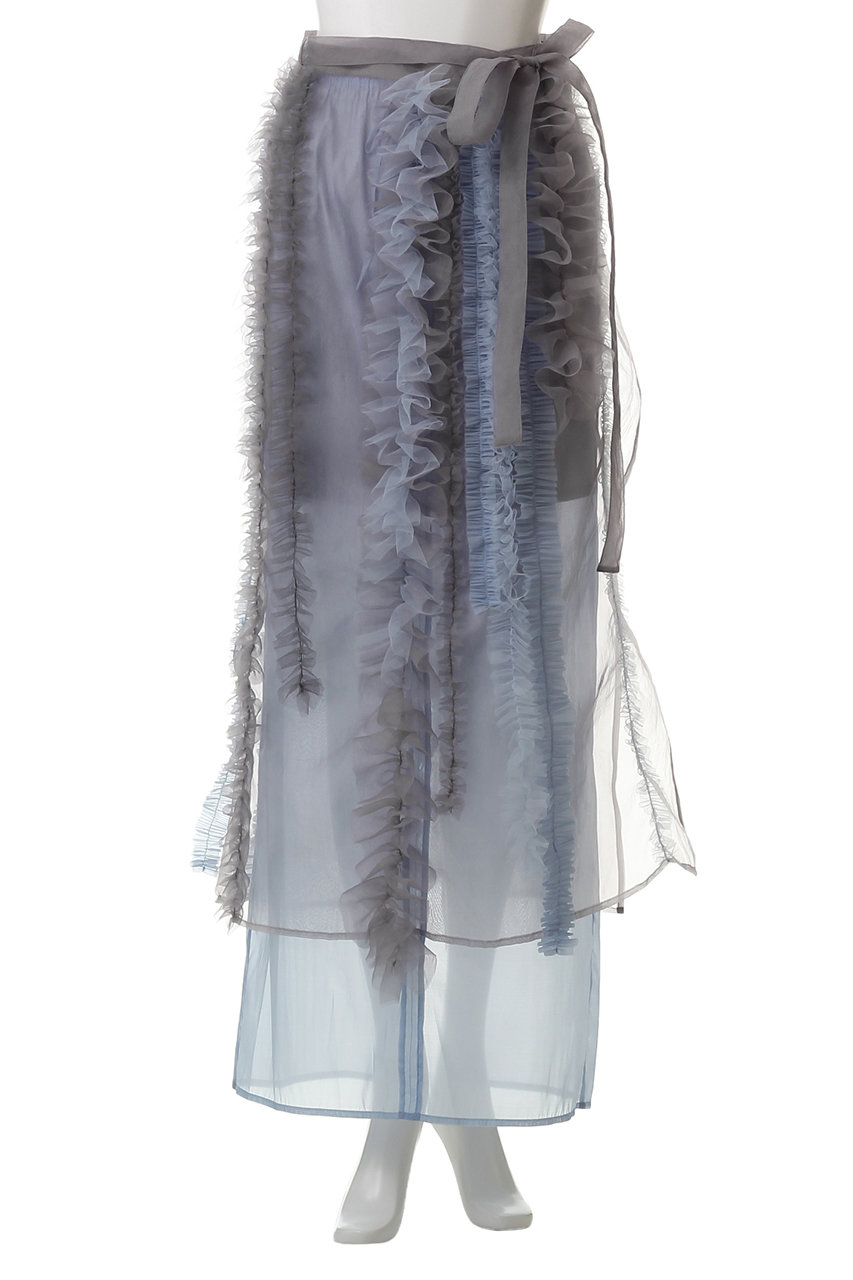 メゾンスペシャル　フリルスカート MAISON SPECIAL スカート Sheer Ruffle Skirt/シアーフリル