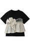 【予約販売】Docking Twisted T-shirt/ドッキングツイステッドTシャツ メゾンスペシャル/MAISON SPECIAL BLK(ブラック)