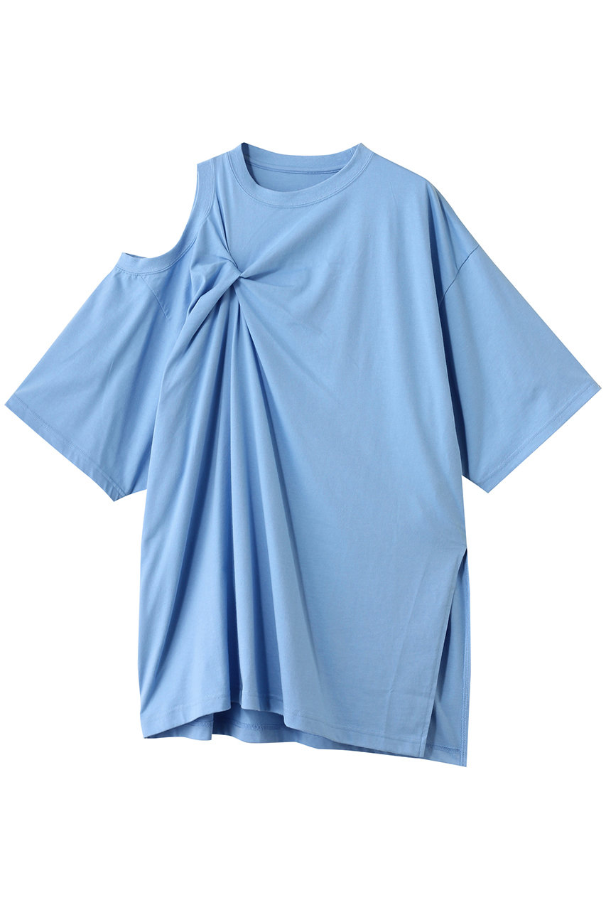 MAISON SPECIAL Multiway Twist T-shirt/マルチウェイツイストTシャツ (BLU(ブルー), FREE) メゾンスペシャル ELLE SHOP MAISON SPECIAL Multiway Twist T-shirt/マルチウェイツイストTシャツ (BLU(ブルー), FREE) メゾンスペシャル ELLE SHOP