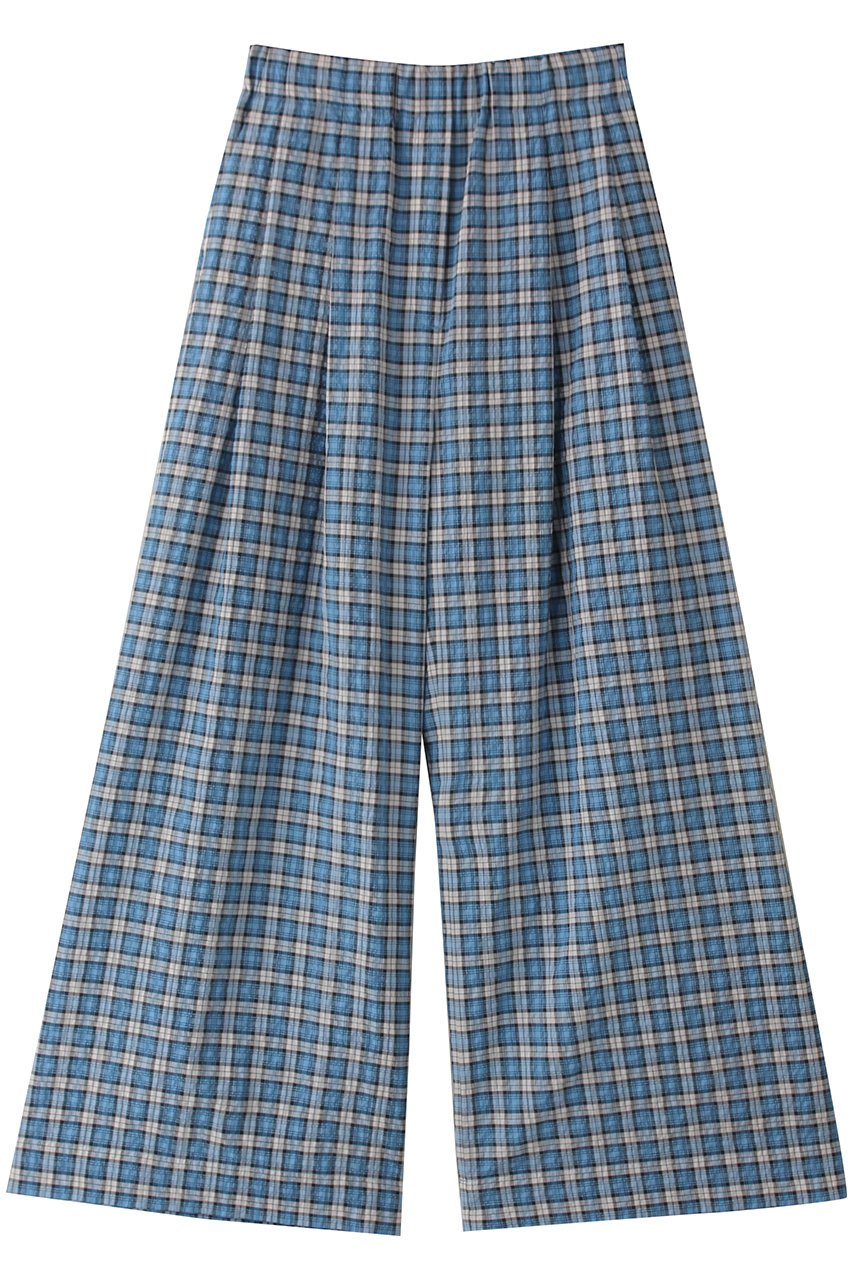 MAISON SPECIAL Multi Plaid Easy Pants/マルチチェックイージーパンツ (BLU(ブルー), 38) メゾンスペシャル ELLE SHOP MAISON SPECIAL Multi Plaid Easy Pants/マルチチェックイージーパンツ (BLU(ブルー), 38) メゾンスペシャル ELLE SHOP