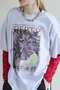 Flower Photo Oversized T-shirt/フラワーフォトオーバーTEE メゾンスペシャル/MAISON SPECIAL