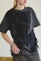 Twisted Ribbon Oversize T-shirt/ツイステッドリボンオーバーＴシャツ メゾンスペシャル/MAISON SPECIAL