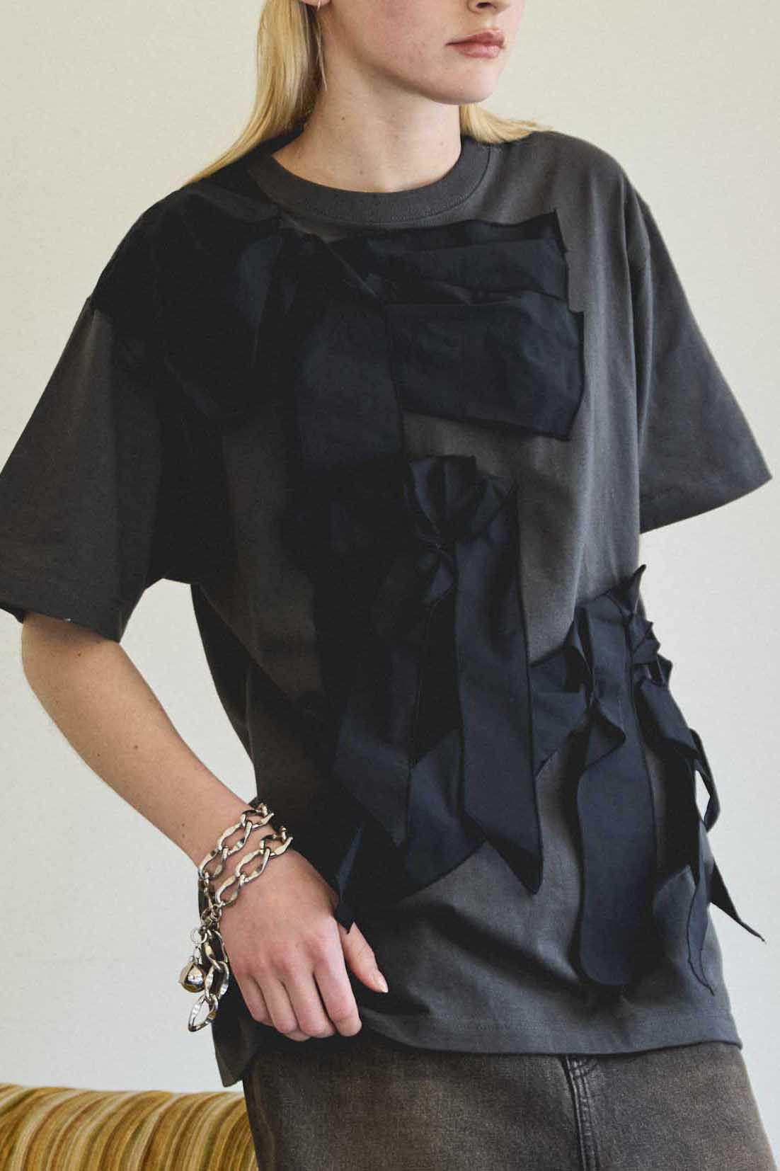 メゾンスペシャルTwisted Ribbon Oversize T-shirt Twisted Ribbon Oversize T-shirt