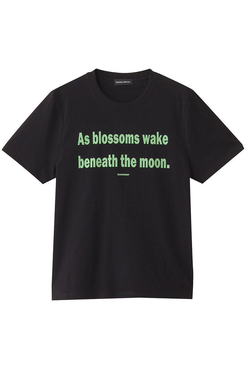 MAISON SPECIAL THE MOON T-shirt/THE MOON TEE (BLK(ブラック), FREE) メゾンスペシャル ELLE SHOP MAISON SPECIAL THE MOON T-shirt/THE MOON TEE (BLK(ブラック), FREE) メゾンスペシャル ELLE SHOP