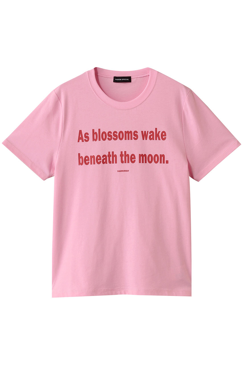 MAISON SPECIAL THE MOON T-shirt/THE MOON TEE (PNK(ピンク), FREE) メゾンスペシャル ELLE SHOP MAISON SPECIAL THE MOON T-shirt/THE MOON TEE (PNK(ピンク), FREE) メゾンスペシャル ELLE SHOP