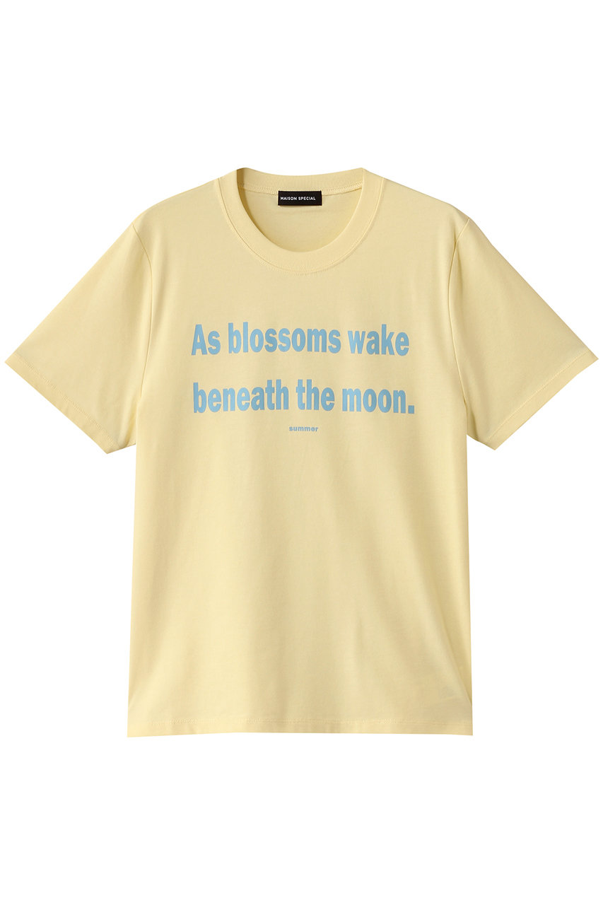 MAISON SPECIAL THE MOON T-shirt/THE MOON TEE (YEL(イエロー), FREE) メゾンスペシャル ELLE SHOP MAISON SPECIAL THE MOON T-shirt/THE MOON TEE (YEL(イエロー), FREE) メゾンスペシャル ELLE SHOP