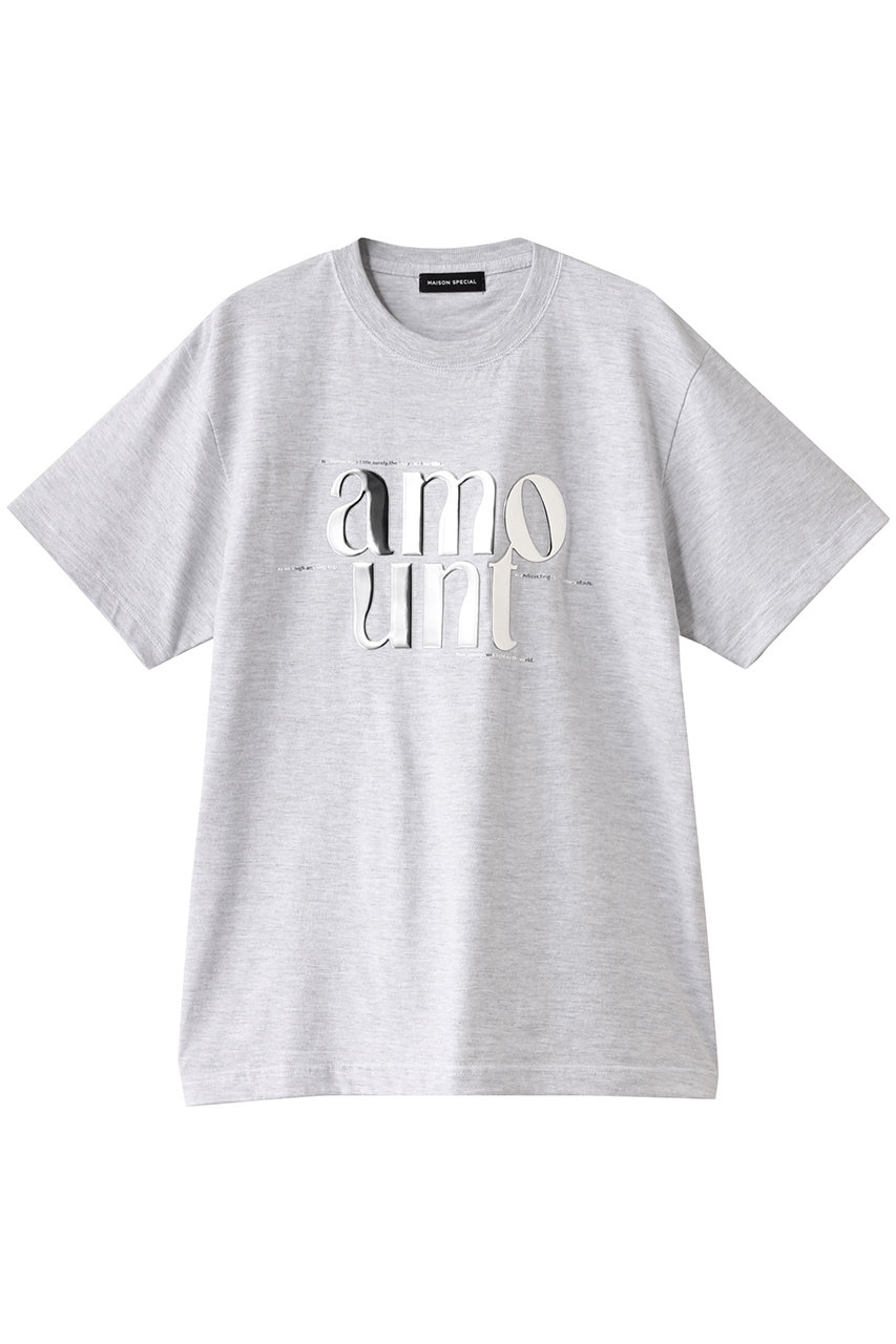 MAISON SPECIAL amount T-shirt/amount Tシャツ (GRY(グレー), FREE) メゾンスペシャル ELLE SHOP MAISON SPECIAL amount T-shirt/amount Tシャツ (GRY(グレー), FREE) メゾンスペシャル ELLE SHOP