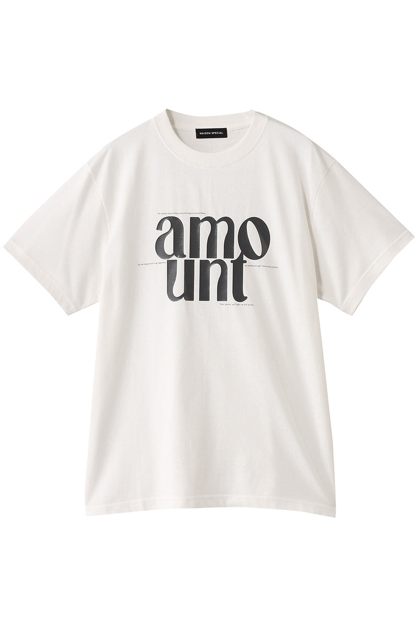 MAISON SPECIAL amount T-shirt/amount Tシャツ (WHT(ホワイト), FREE) メゾンスペシャル ELLE SHOP MAISON SPECIAL amount T-shirt/amount Tシャツ (WHT(ホワイト), FREE) メゾンスペシャル ELLE SHOP