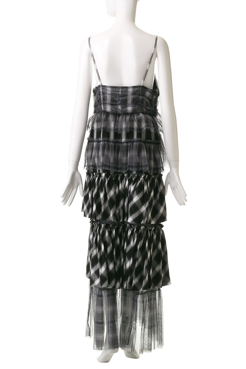 MAISON SPECIAL チェックチュールティアードワンピース MAISON SPECIAL（メゾンスペシャル）の「Check Pattern Tulle