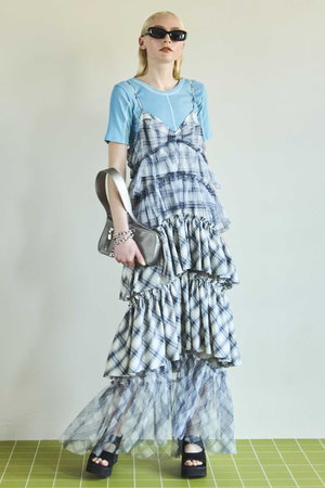 メゾンスペシャル/MAISON SPECIALのPlaid Tiered Dress/チェックティアードワンピース(110500/110503)