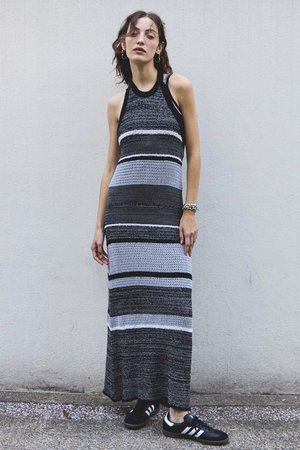 メゾンスペシャル/MAISON SPECIALのHalter Neck Knit Dress/ホルターネックニットワンピース(110500/110503)