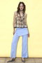 Plaid Halter Peplum Sheer Tops/チェックホルターペプラムシアートップス メゾンスペシャル/MAISON SPECIAL