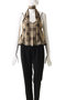 Plaid Halter Peplum Sheer Tops/チェックホルターペプラムシアートップス メゾンスペシャル/MAISON SPECIAL