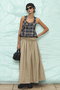 Plaid Halter Peplum Sheer Tops/チェックホルターペプラムシアートップス メゾンスペシャル/MAISON SPECIAL