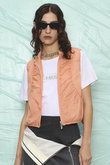 Airy Sheer Gathered Vest/エアリーシアーギャザーベスト