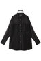 Sheer Docking Oversized Shirt/シアードッキングオーバーシャツ メゾンスペシャル/MAISON SPECIAL BLK(ブラック)