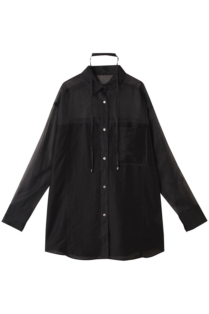 MAISON SPECIAL Sheer Docking Oversized Shirt/シアードッキングオーバーシャツ (BLK(ブラック), FREE) メゾンスペシャル ELLE SHOP MAISON SPECIAL Sheer Docking Oversized Shirt/シアードッキングオーバーシャツ (BLK(ブラック), FREE) メゾンスペシャル ELLE SHOP