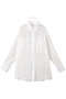 Sheer Docking Oversized Shirt/シアードッキングオーバーシャツ メゾンスペシャル/MAISON SPECIAL WHT(ホワイト)