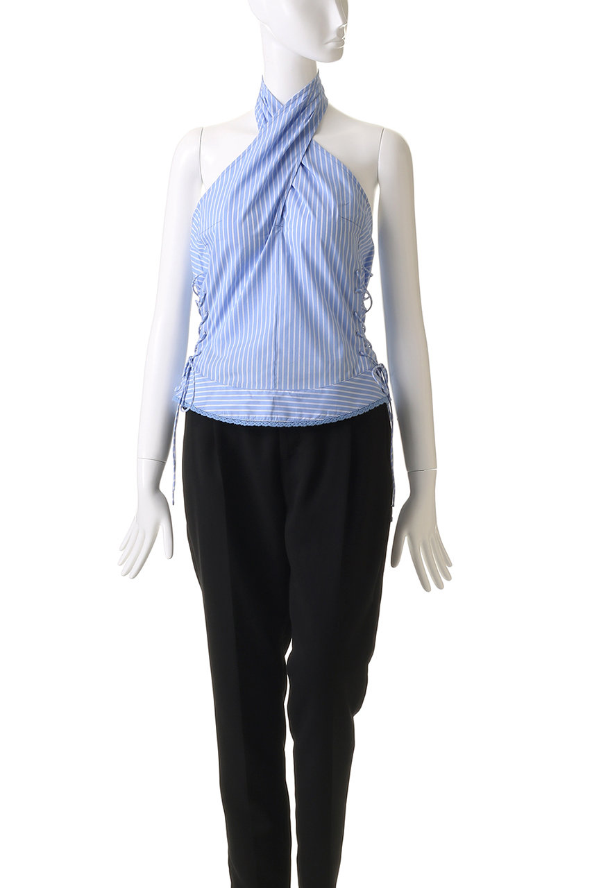 MAISON SPECIAL サイドレースアップホルターネックトップス Side Lace Up Halter Neck Tops/サイドレースアップ