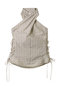 Side Lace Up Halter Neck Tops/サイドレースアップホルターネックトップス メゾンスペシャル/MAISON SPECIAL IVR(アイボリー)