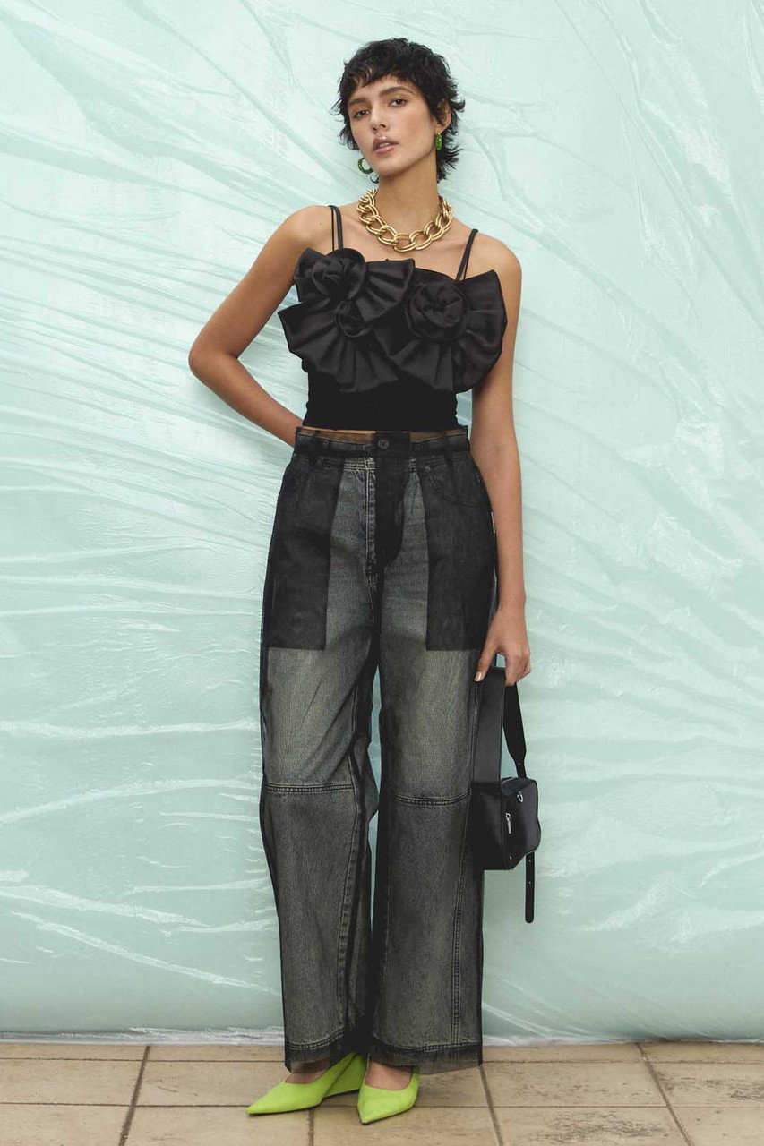 ブラウス シャツ 「25AW PRE-ORDER」Motif Ribbon Bustier/モチーフリボンビスチェ「MAISON SPECIAL/メゾ MAISON SPECIAL(メゾンスペシャル)｜Rose Ribbon Motif Bustier