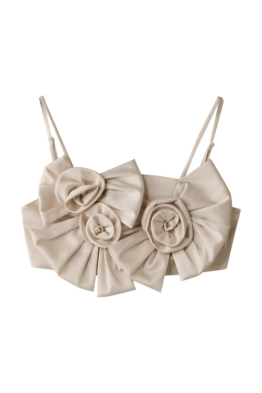 MAISON SPECIAL Rose Ribbon Motif Bustier/ローズリボンモチーフビスチェ (IVR(アイボリー), FREE) メゾンスペシャル ELLE SHOP