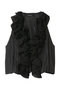 Washer Ruffle Tops/ワッシャーフリルトップス メゾンスペシャル/MAISON SPECIAL BLK(ブラック)