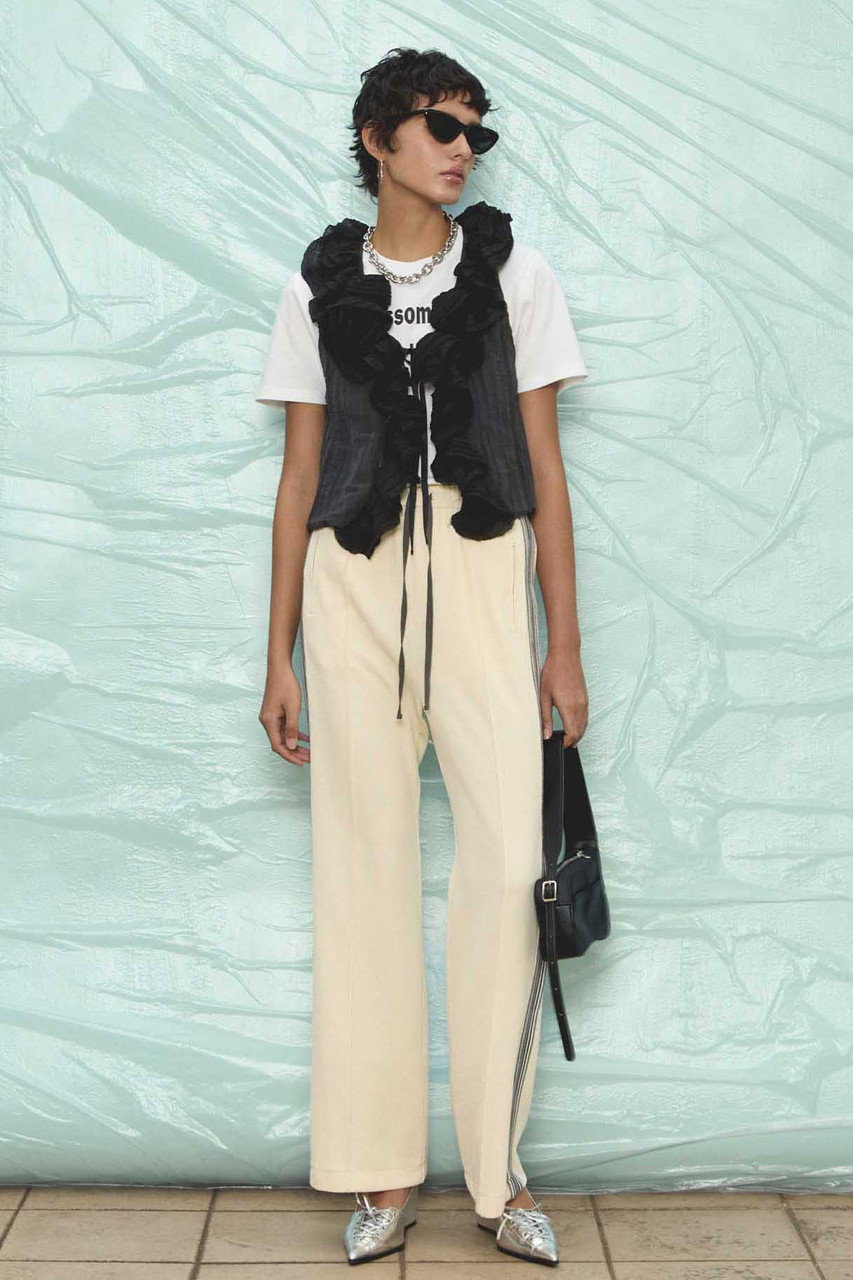 MAISON SPECIAL メゾンスペシャル ワッシャーフリルトップス MAISON SPECIAL ベスト ジレ Washer Ruffle Tops/ワッシャー
