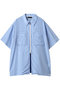 Striped Zip Shirt/ストライプジップシャツ メゾンスペシャル/MAISON SPECIAL BLU(ブルー)