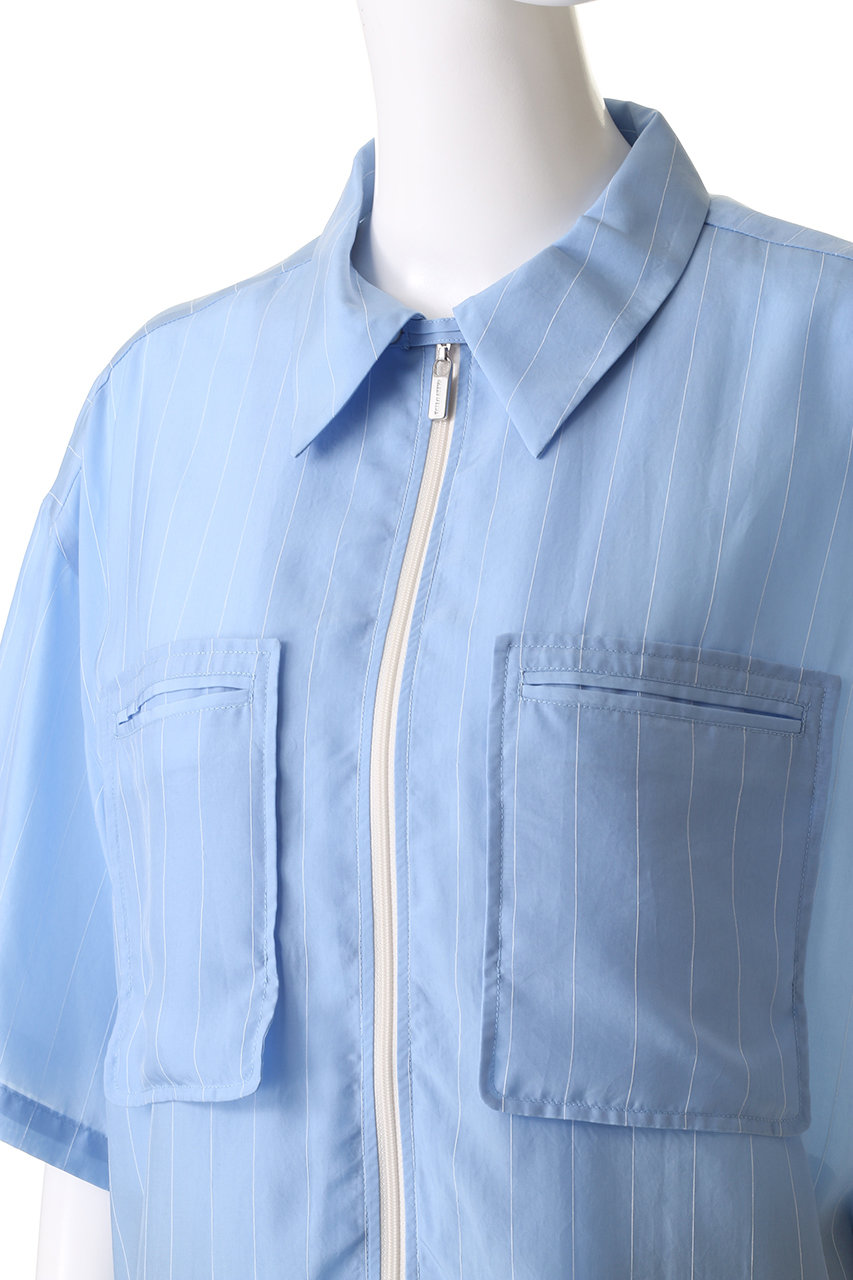 MAISON SPECIAL(メゾンスペシャル)｜Striped Zip Shirt