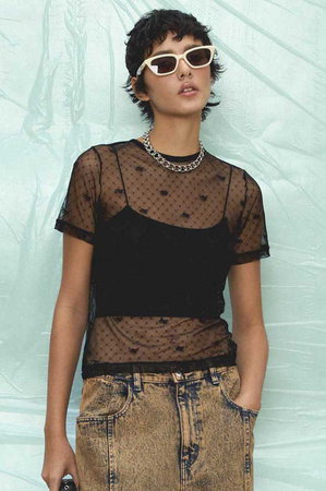 メゾンスペシャル/MAISON SPECIALのEmbroidery Lace Tops/エンブロイダリーレーストップス(110400/110402)