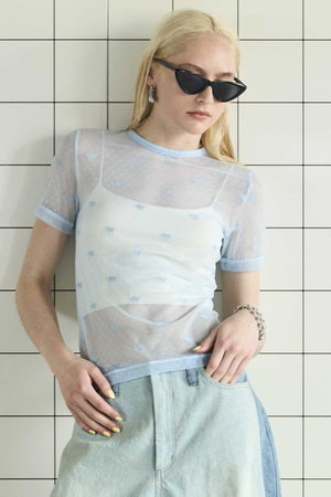 メゾンスペシャル/MAISON SPECIALのEmbroidery Lace Tops/エンブロイダリーレーストップス(110400/110402)