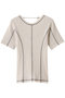 Bicolor Stitch Rib T-shirt/バイカラーステッチリブTシャツ メゾンスペシャル/MAISON SPECIAL WHT(ホワイト)