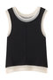 2way Neck Sheer Docking Tank Top/2WAYネックシアードッキングタンクトップ メゾンスペシャル/MAISON SPECIAL BLK(ブラック)