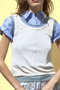 2way Neck Sheer Docking Tank Top/2WAYネックシアードッキングタンクトップ メゾンスペシャル/MAISON SPECIAL