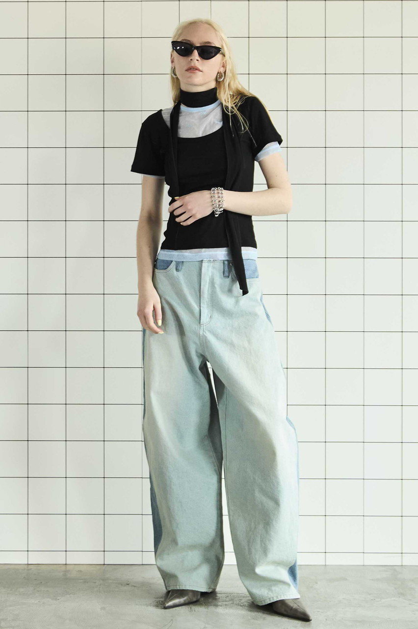 tシャツ With Tie Sheer Cotton T-shirt/タイ付きシアーコットンTEE「MAISON SPECIAL/メゾンスペシャル」 MAISON SPECIAL(メゾンスペシャル)｜With Tie Sheer Cotton T