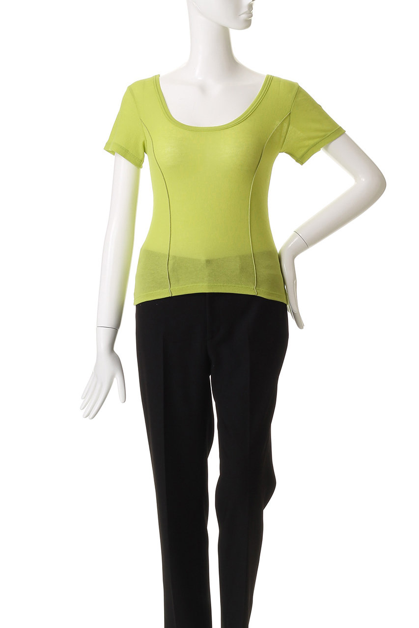 tシャツ With Tie Sheer Cotton T-shirt/タイ付きシアーコットンTEE「MAISON SPECIAL/メゾンスペシャル」 With Tie Sheer Cotton T-shirt/タイ付きシアーコットンTEE