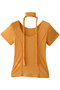 With Tie Sheer Cotton T-shirt/タイ付きシアーコットンTEE メゾンスペシャル/MAISON SPECIAL ORG(オレンジ)