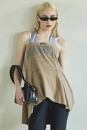 メゾンスペシャル/MAISON SPECIALの2way DIAMONDS Printed Bear Top/2WAY DIAMONDSプリントベアトップ(110100/110101)