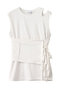 Ribbon Bare Sleeveless TEE/リボンベアノースリーブTEE メゾンスペシャル/MAISON SPECIAL WHT(ホワイト)