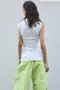 Ribbon Bare Sleeveless TEE/リボンベアノースリーブTEE メゾンスペシャル/MAISON SPECIAL