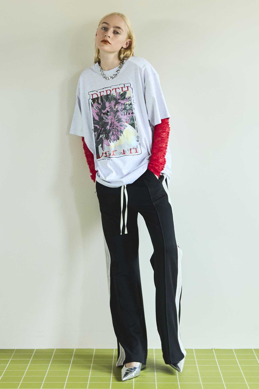 メゾンスペシャル レースラインスウェットパンツ Lace Material Line Sweatpants/レースラインスウェットパンツ