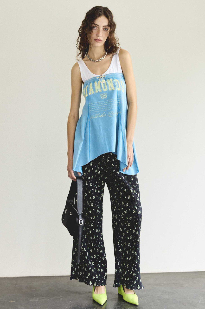 フラワープリーツイージーパンツMAISON SPECIAL/メゾンスペシャル36 MAISON SPECIAL パンツ Floral Pattern Pleated Easy Pants