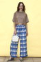 Side Pico Lace Sheer Plaid Pants/サイドピコレースシアーチェックパンツ メゾンスペシャル/MAISON SPECIAL