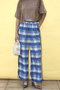 Side Pico Lace Sheer Plaid Pants/サイドピコレースシアーチェックパンツ メゾンスペシャル/MAISON SPECIAL