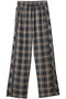 Side Pico Lace Sheer Plaid Pants/サイドピコレースシアーチェックパンツ メゾンスペシャル/MAISON SPECIAL NVY(ネイビー)